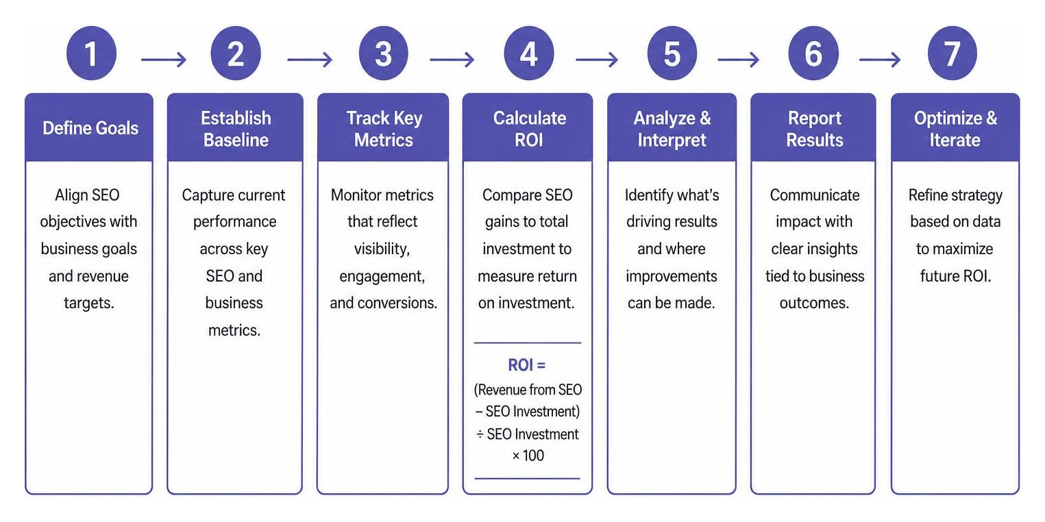 A step-by-step framework for measuring SEO return on investment