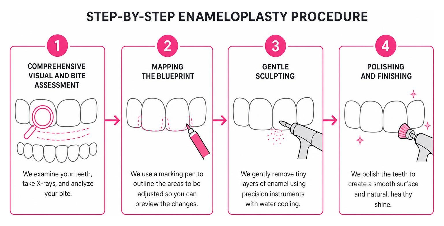 step-by-step enameloplasty procedure timeline step-by-step enameloplasty procedure timeline