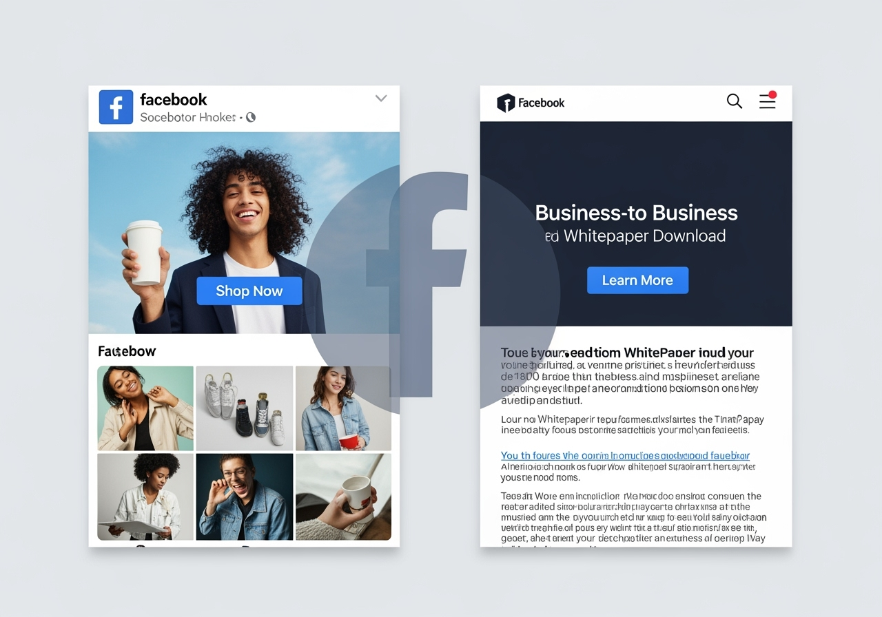 Mobile-first Facebook Collection Ad - facebook ad types