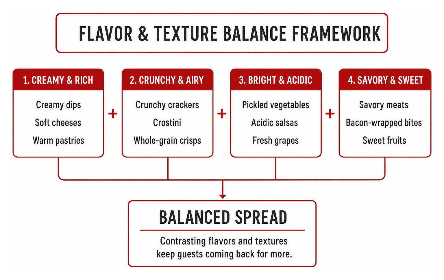 Flavor and texture balance framework Flavor and texture balance framework