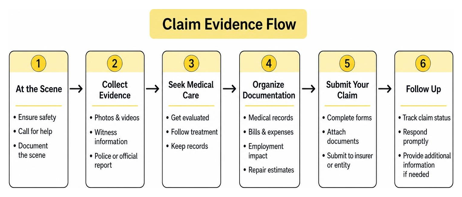 Claim evidence flowchart