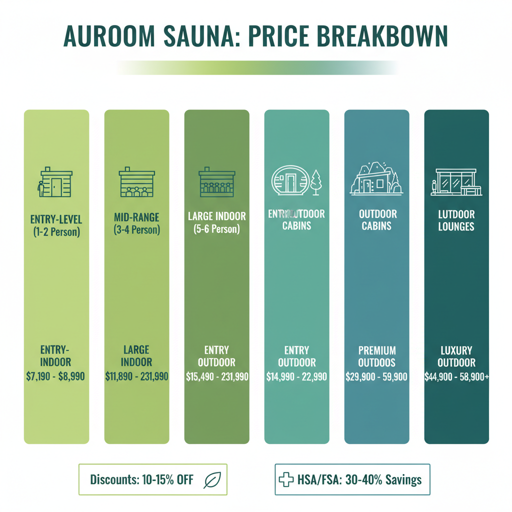 Auroom sauna price breakdown infographic from entry-level to premium luxury outdoor models - auroom sauna price infographic Auroom sauna price breakdown infographic from entry-level to premium luxury outdoor models - auroom sauna price infographic