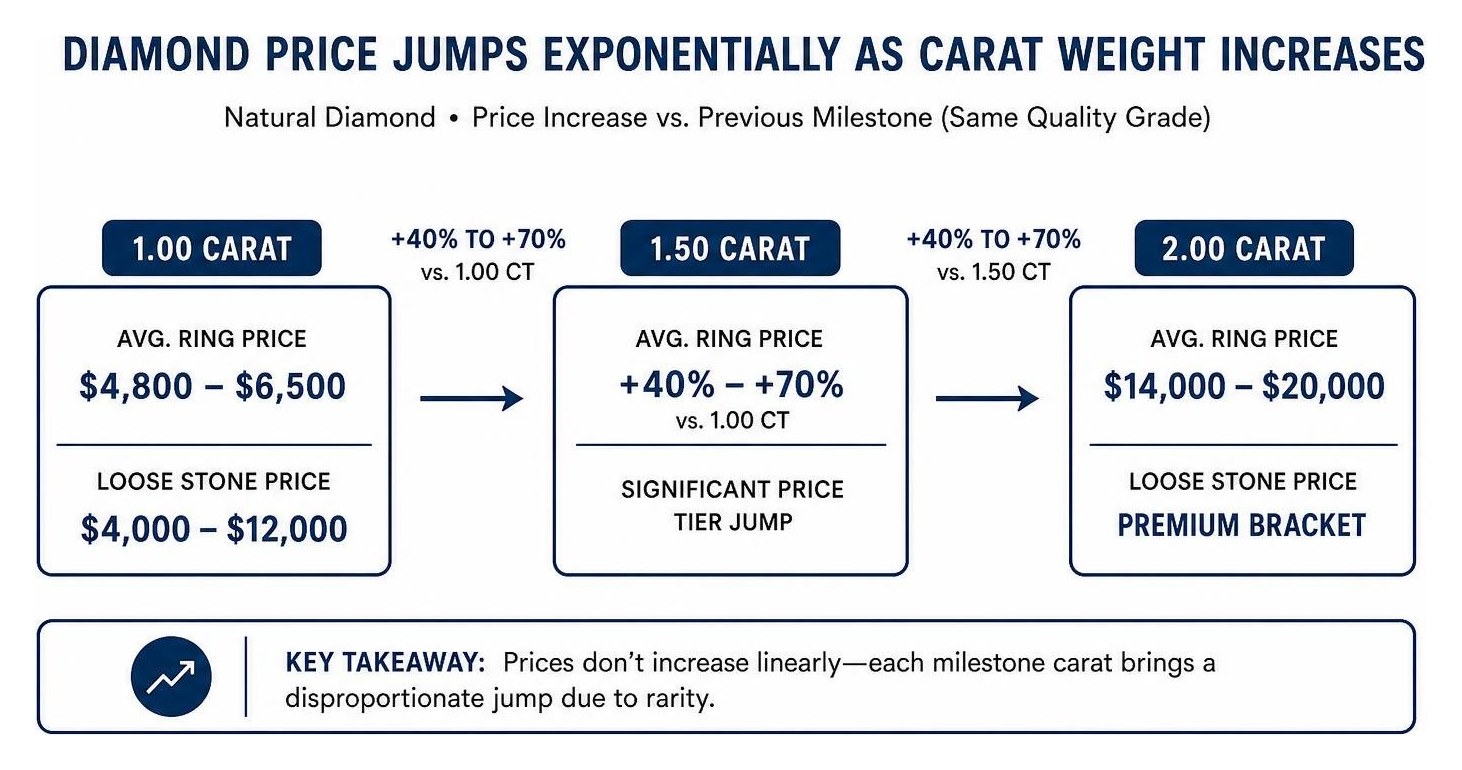 exponential diamond price jump by carat weight exponential diamond price jump by carat weight