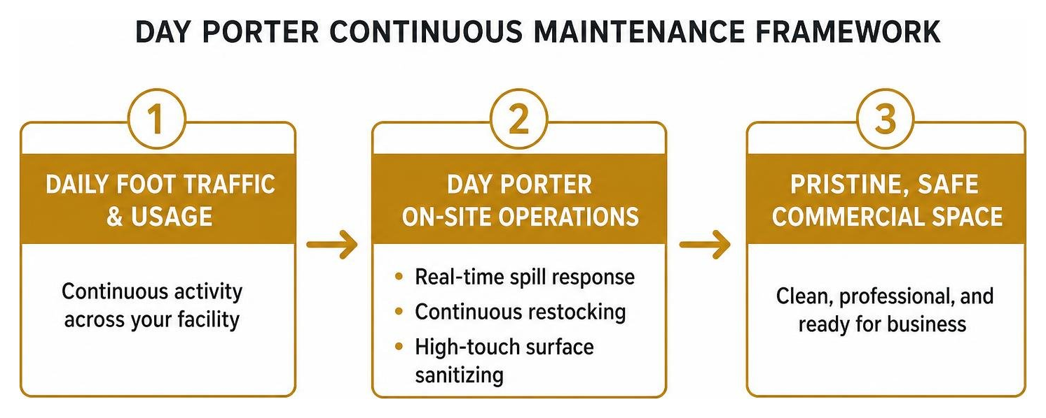 Day porter continuous maintenance framework Day porter continuous maintenance framework