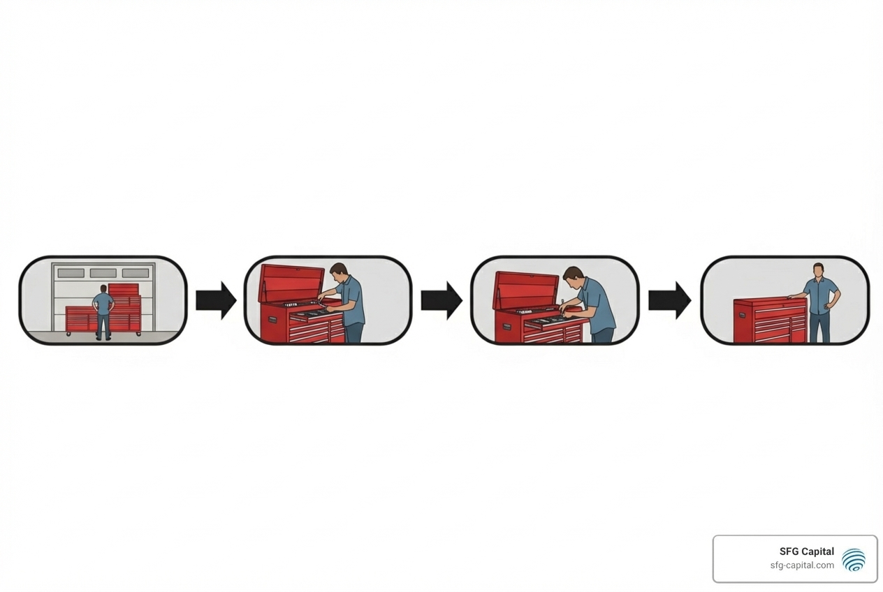 simple 4-step application flowchart - erc bridge loans