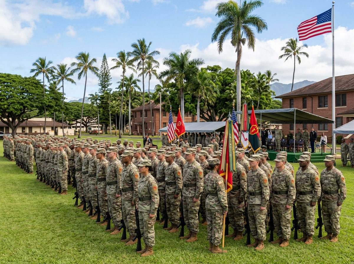 25th Infantry Division Schofield Barracks Hawaii: Top Base