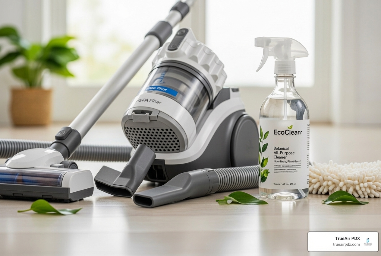 eco-friendly cleaning tools like HEPA vacuums and botanical sprays - eco-friendly duct cleaning