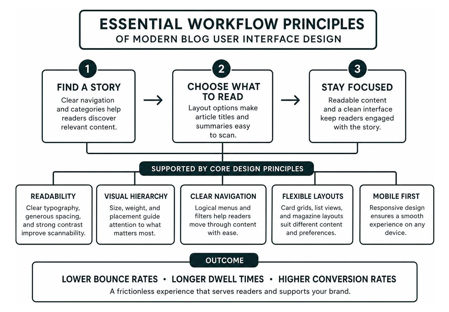 Essential workflow principles of modern blog user interface design Essential workflow principles of modern blog user interface design