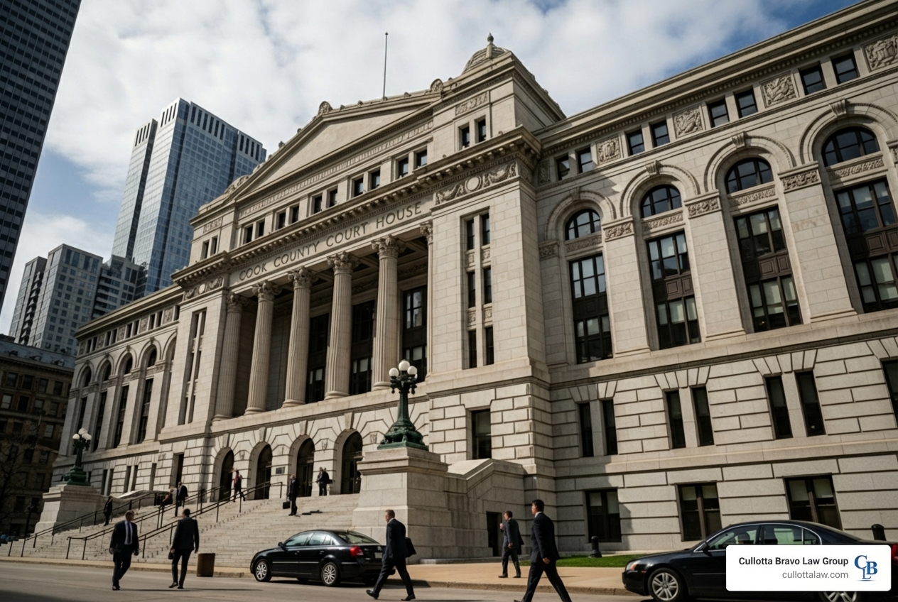 Cook County courthouse exterior - personal injury lawyer chicago
