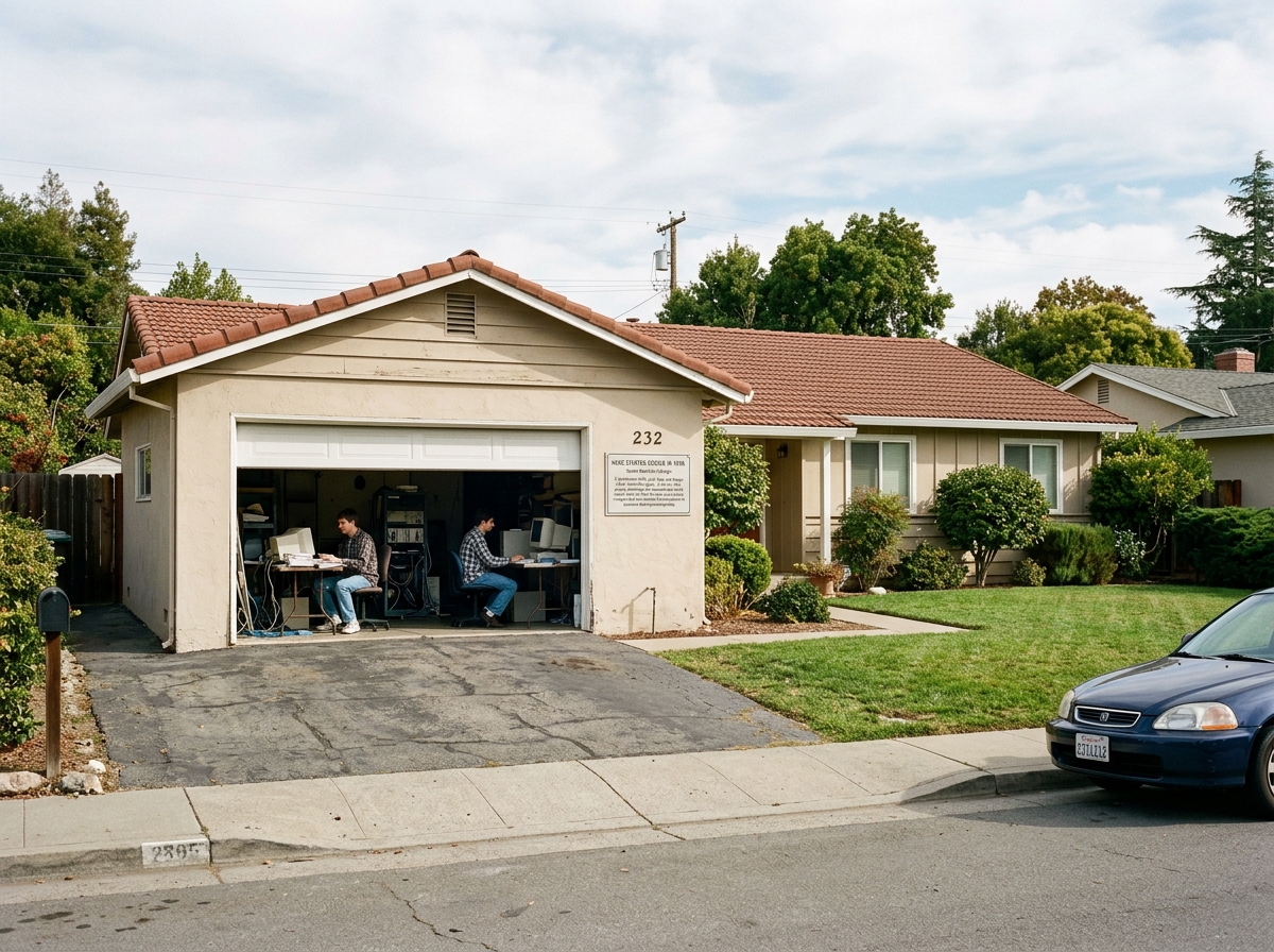 Original Google garage office in Menlo Park - google