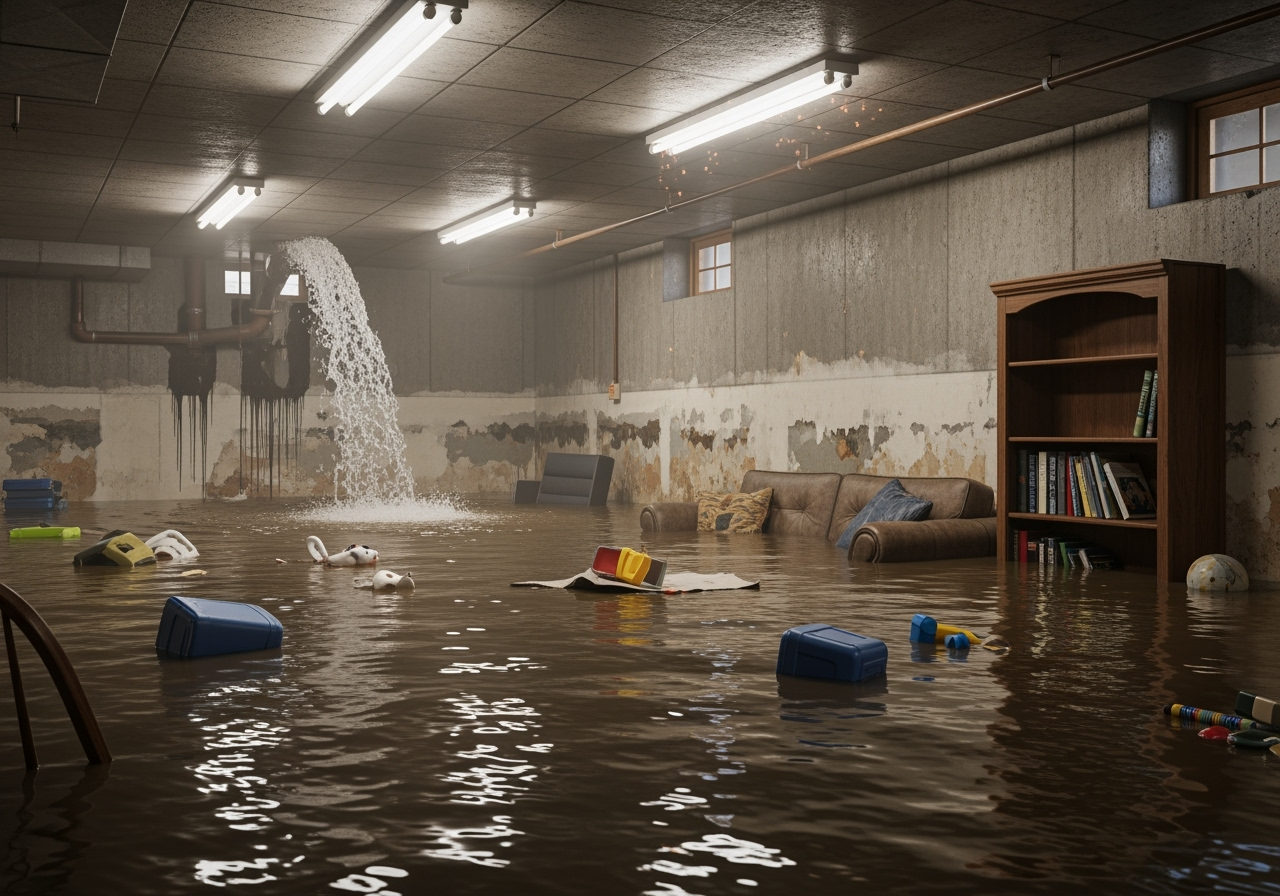 flooded basement from a burst pipe - emergency plumbing service placitas flooded basement from a burst pipe - emergency plumbing service placitas
