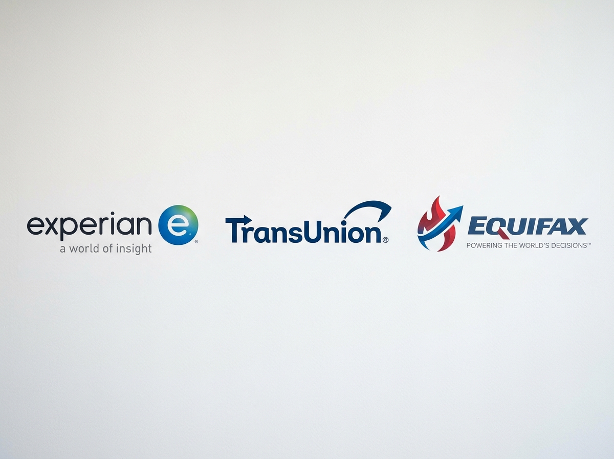 The three major credit bureaus logos: Experian, TransUnion, and Equifax - credit repair companies that actually work The three major credit bureaus logos: Experian, TransUnion, and Equifax - credit repair companies that actually work