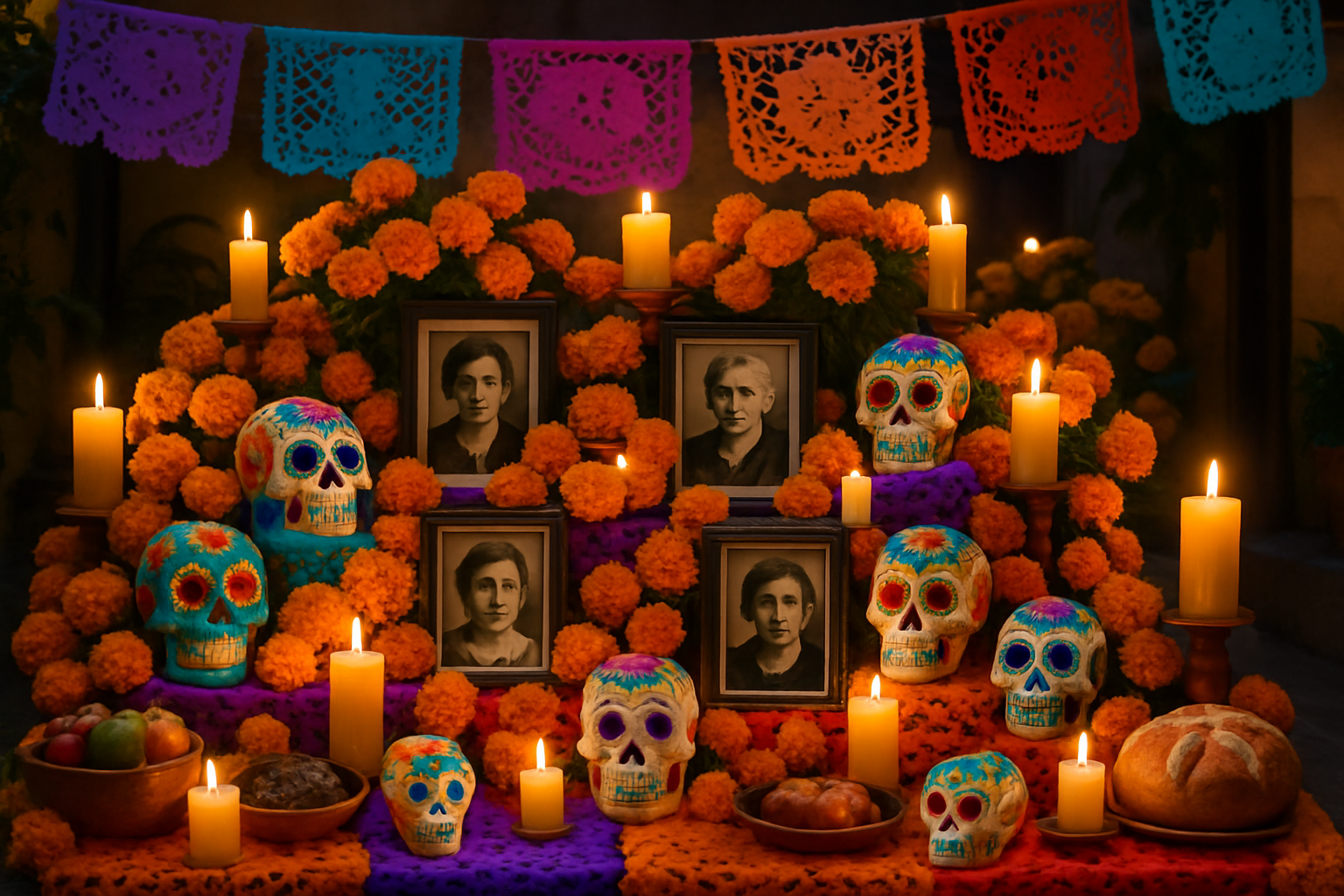 Day of the Dead altar in Mexico - travel for culture