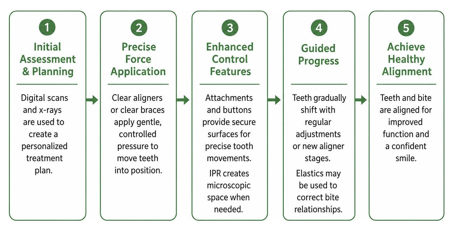orthodontic tooth movement progression process