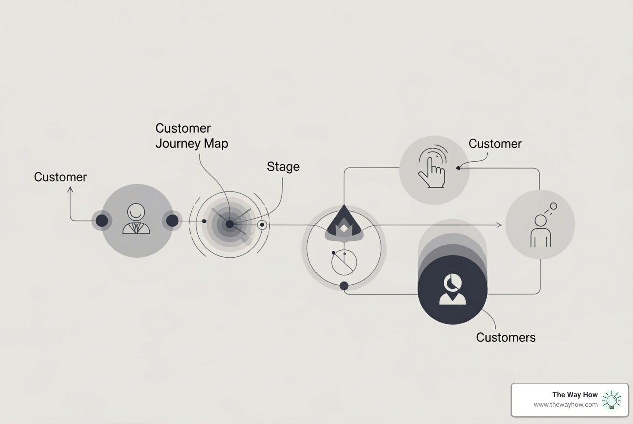 detailed customer journey map example - 4 stages of customer journey