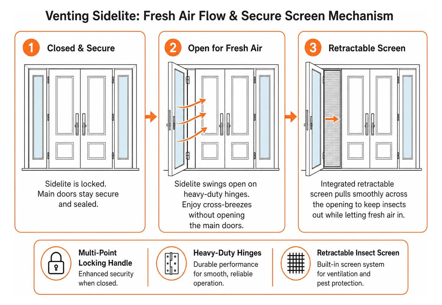 venting sidelite fresh air flow and secure screen mechanism venting sidelite fresh air flow and secure screen mechanism