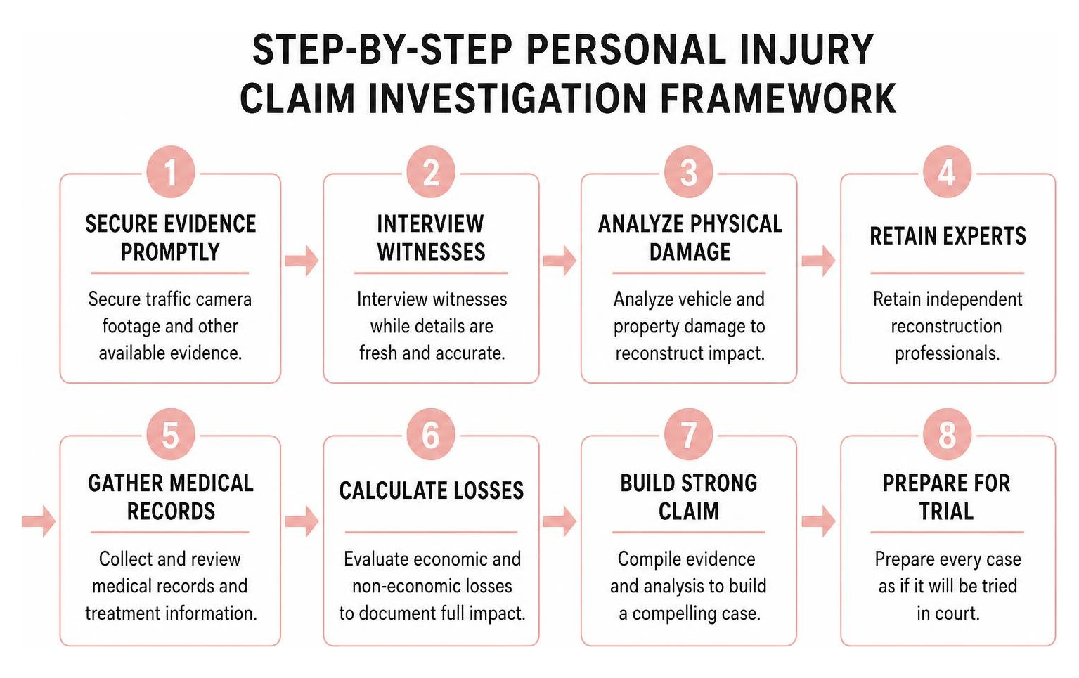 step-by-step personal injury claim investigation framework step-by-step personal injury claim investigation framework