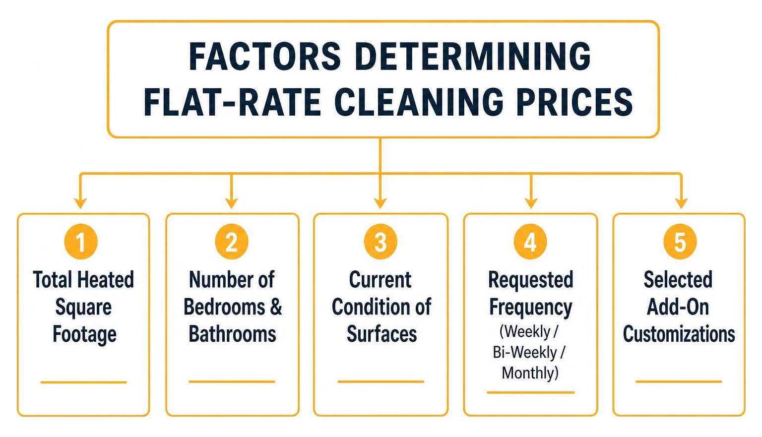 Factors that shape a customized cleaning plan Factors that shape a customized cleaning plan
