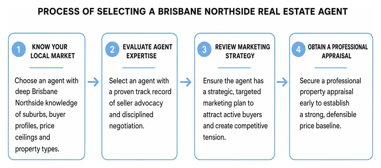 Process of selecting a Brisbane Northside real estate agent