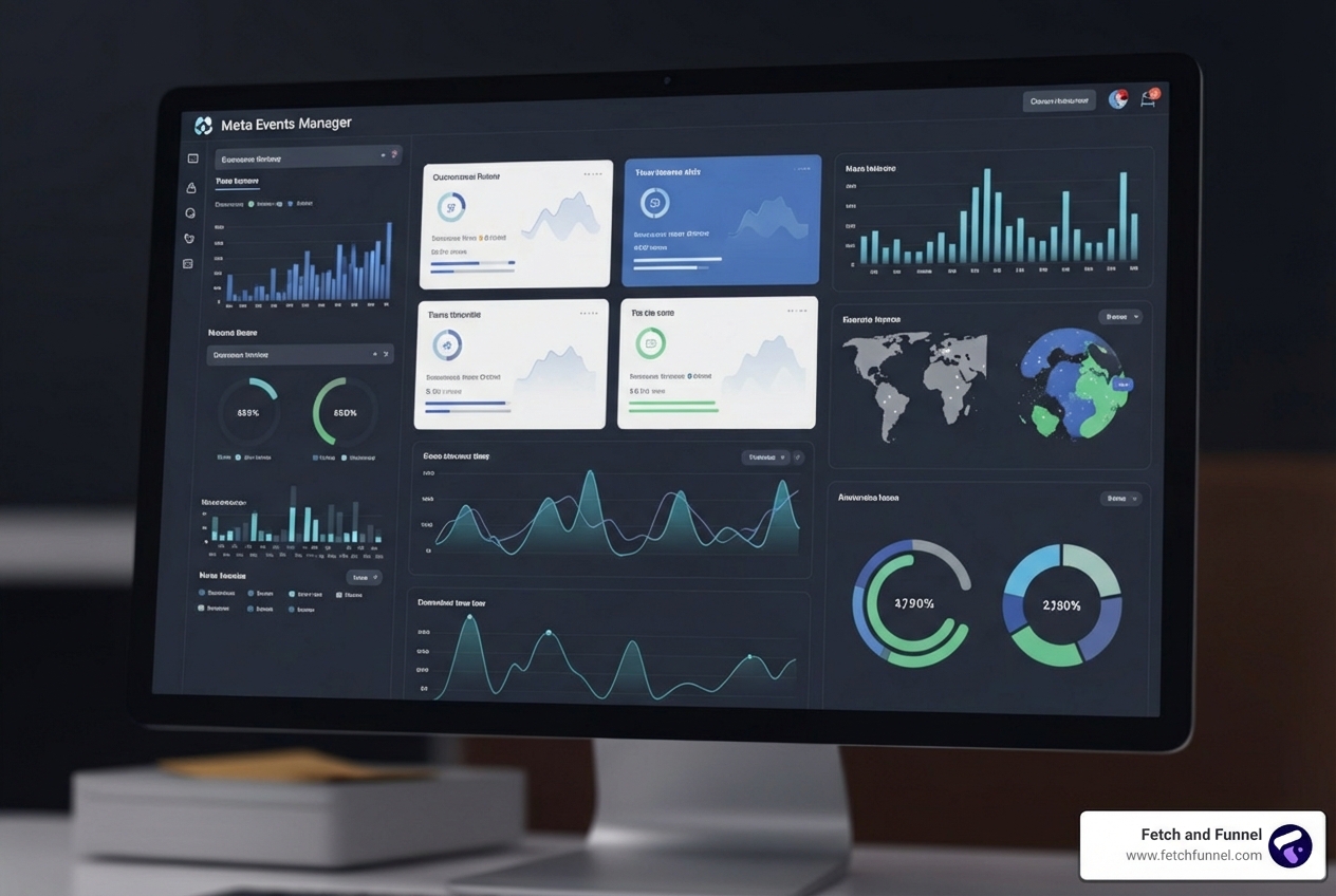 Meta Events Manager dashboard - Facebook ad campaign audit Meta Events Manager dashboard - Facebook ad campaign audit