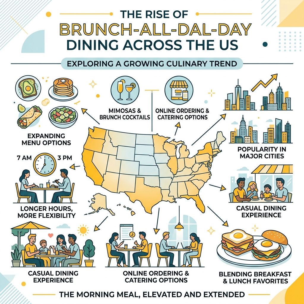 infographic showing rise of brunch-all-day dining culture across the US - best breakfast near me infographic 