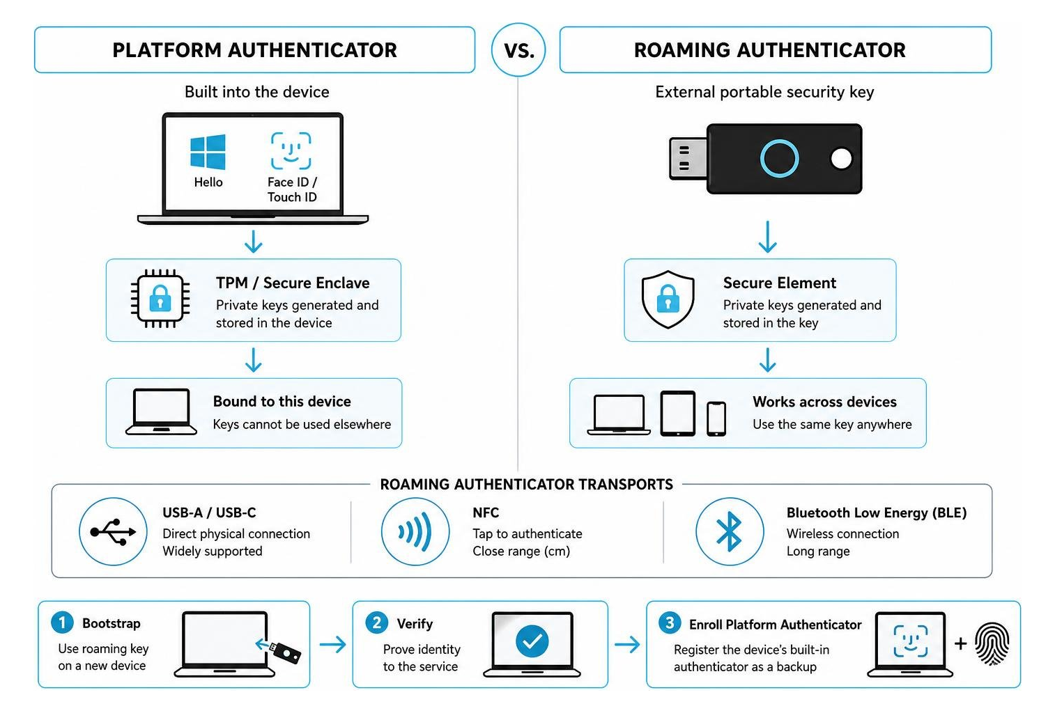 Platform vs Roaming Authenticator Architecture Platform vs Roaming Authenticator Architecture