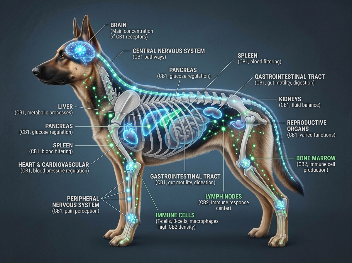 canine anatomy highlighting the ECS - dog cbd oil canine anatomy highlighting the ECS - dog cbd oil