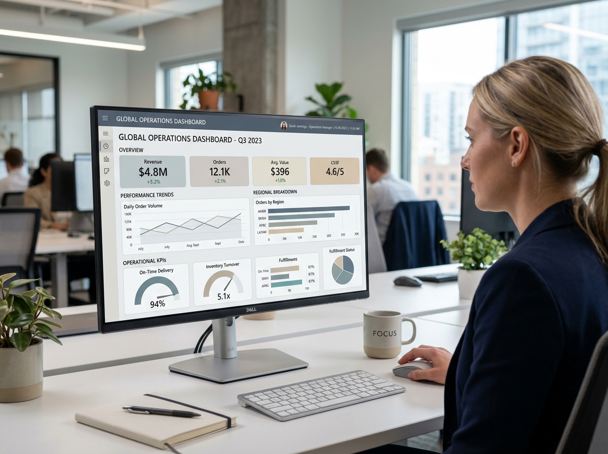 A structured digital dashboard representing operational clarity - business development and customer relationship management