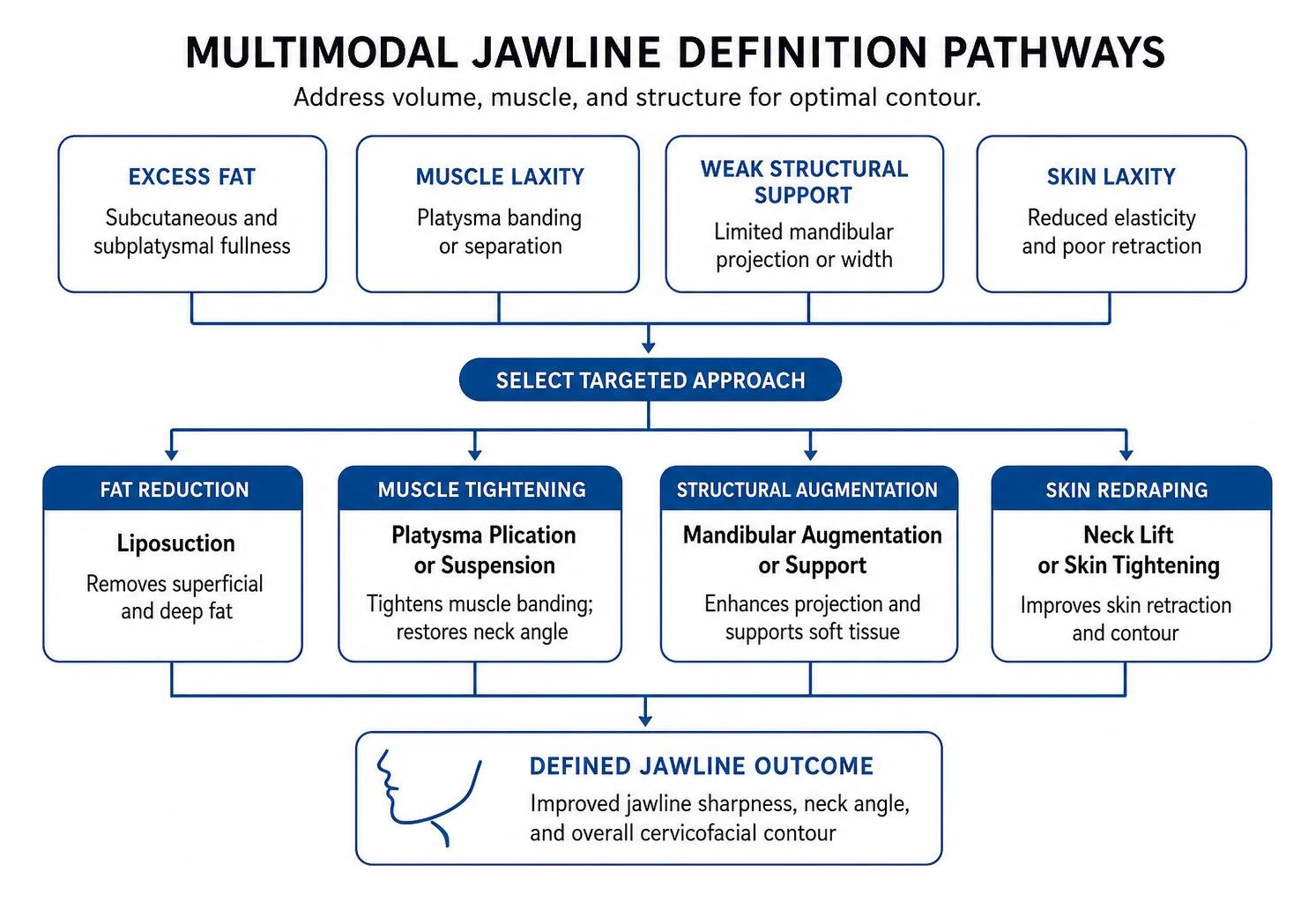 multimodal jawline definition pathways