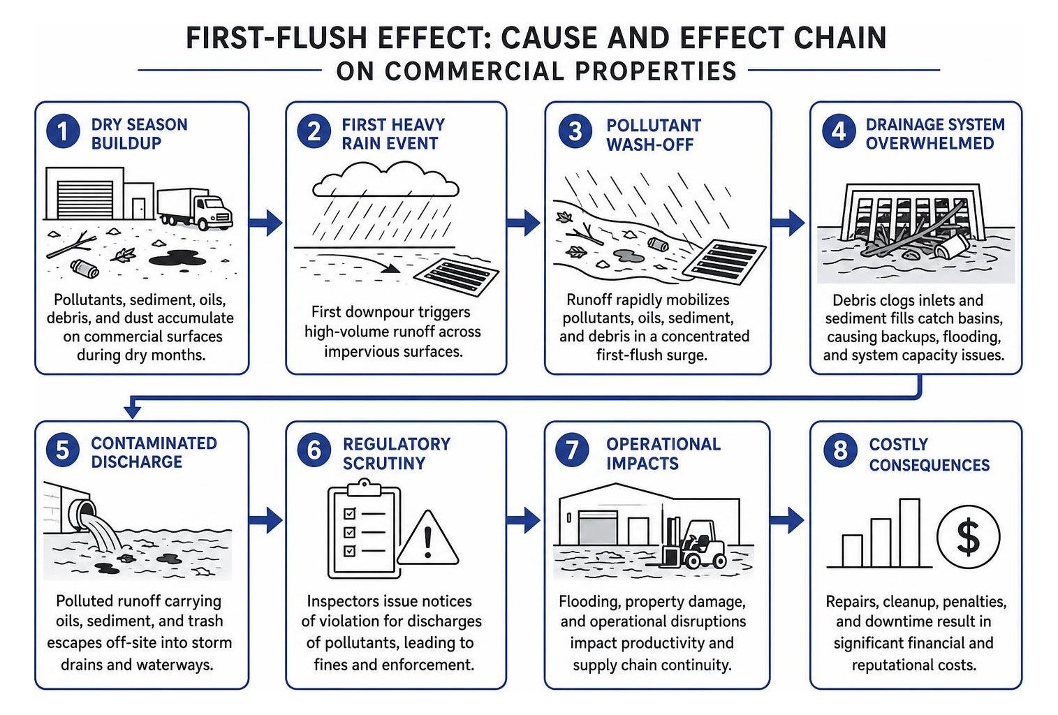 cause and effect chain of the first-flush phenomenon on commercial properties cause and effect chain of the first-flush phenomenon on commercial properties