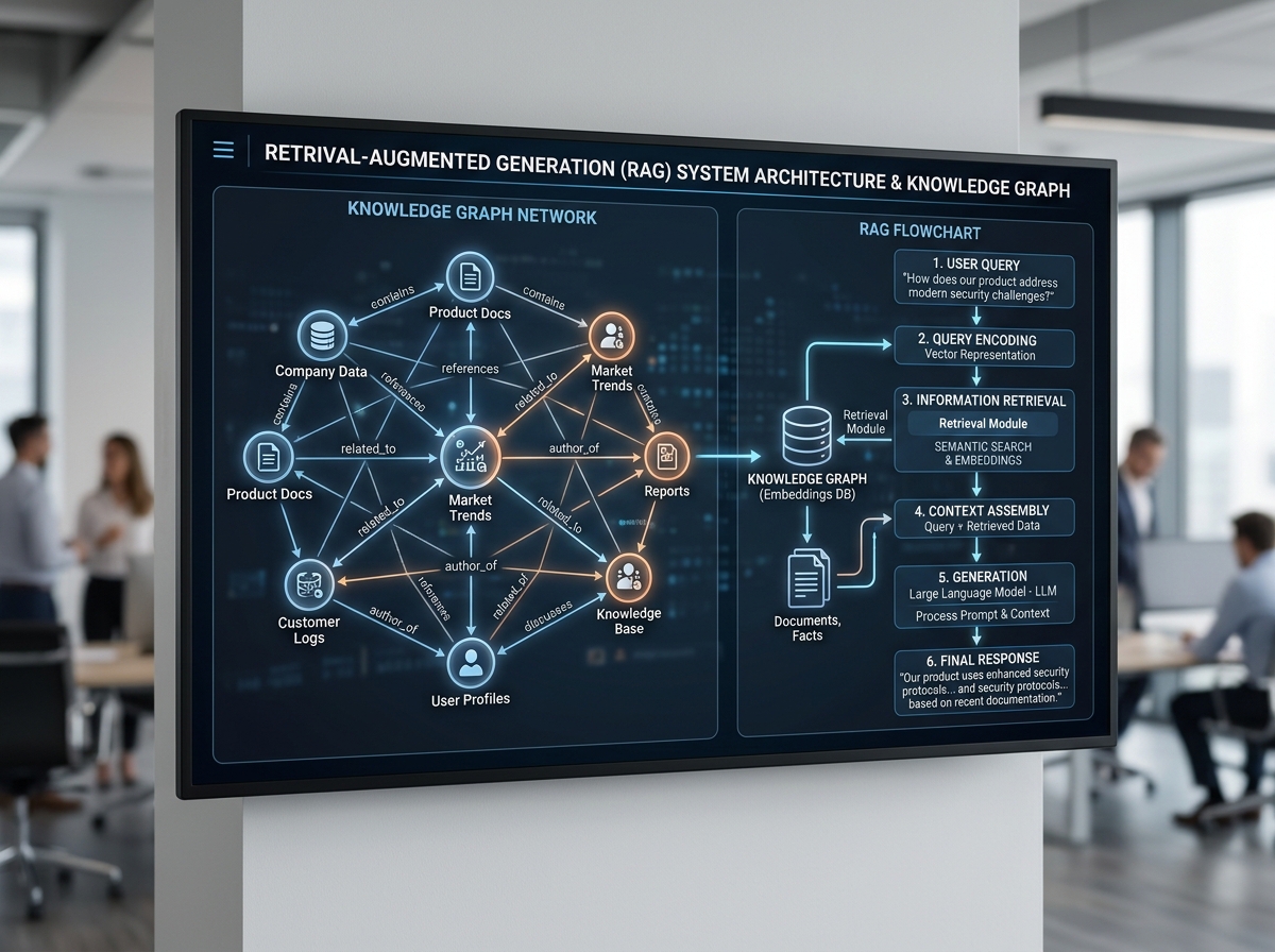 The AI Knowledge Graph and RAG process - llm visibility