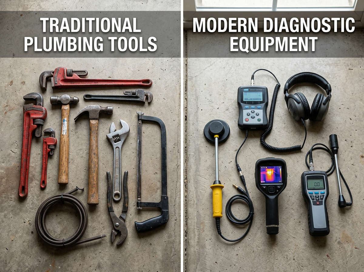 traditional plumbing tools vs modern electronic sensors traditional plumbing tools vs modern electronic sensors