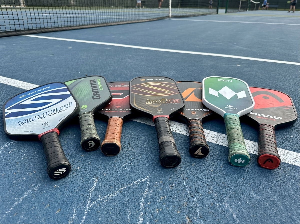 Various pickleball paddle shapes including widebody and elongated - best pickleball paddles for beginners Various pickleball paddle shapes including widebody and elongated - best pickleball paddles for beginners