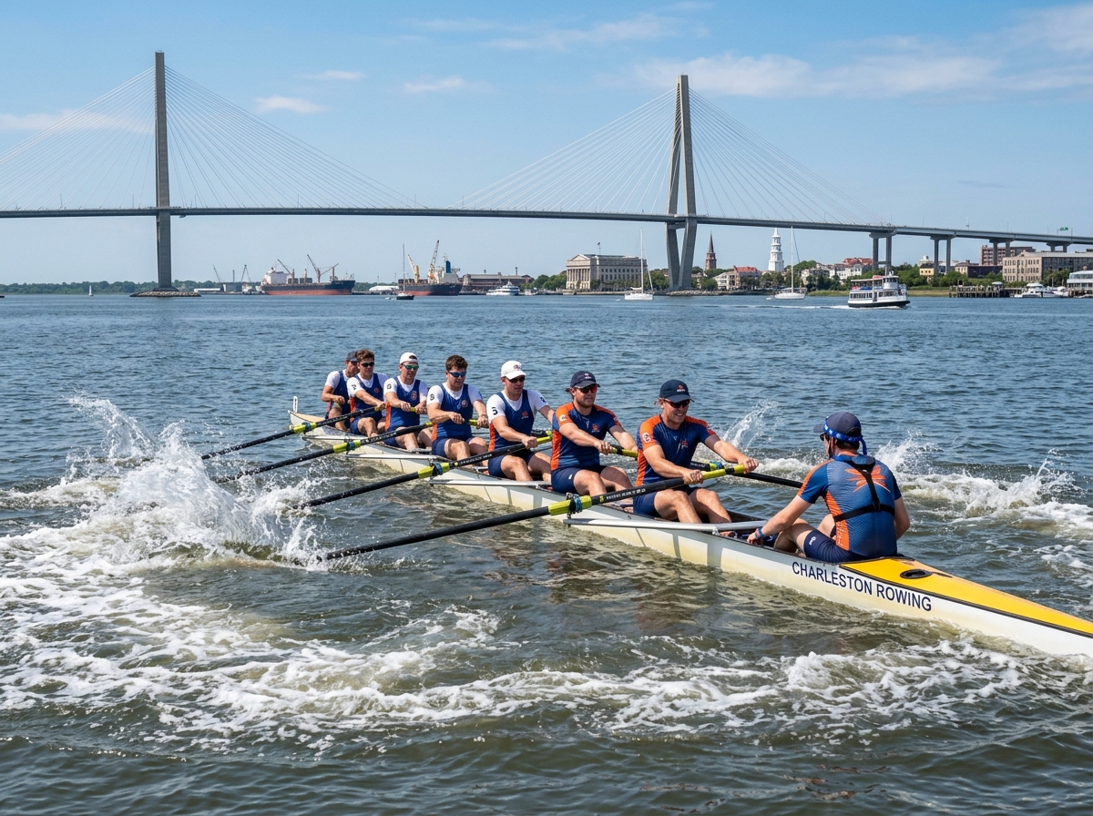 A rowing crew pulling in opposite directions illustrating misalignment - sales and marketing alignment A rowing crew pulling in opposite directions illustrating misalignment - sales and marketing alignment