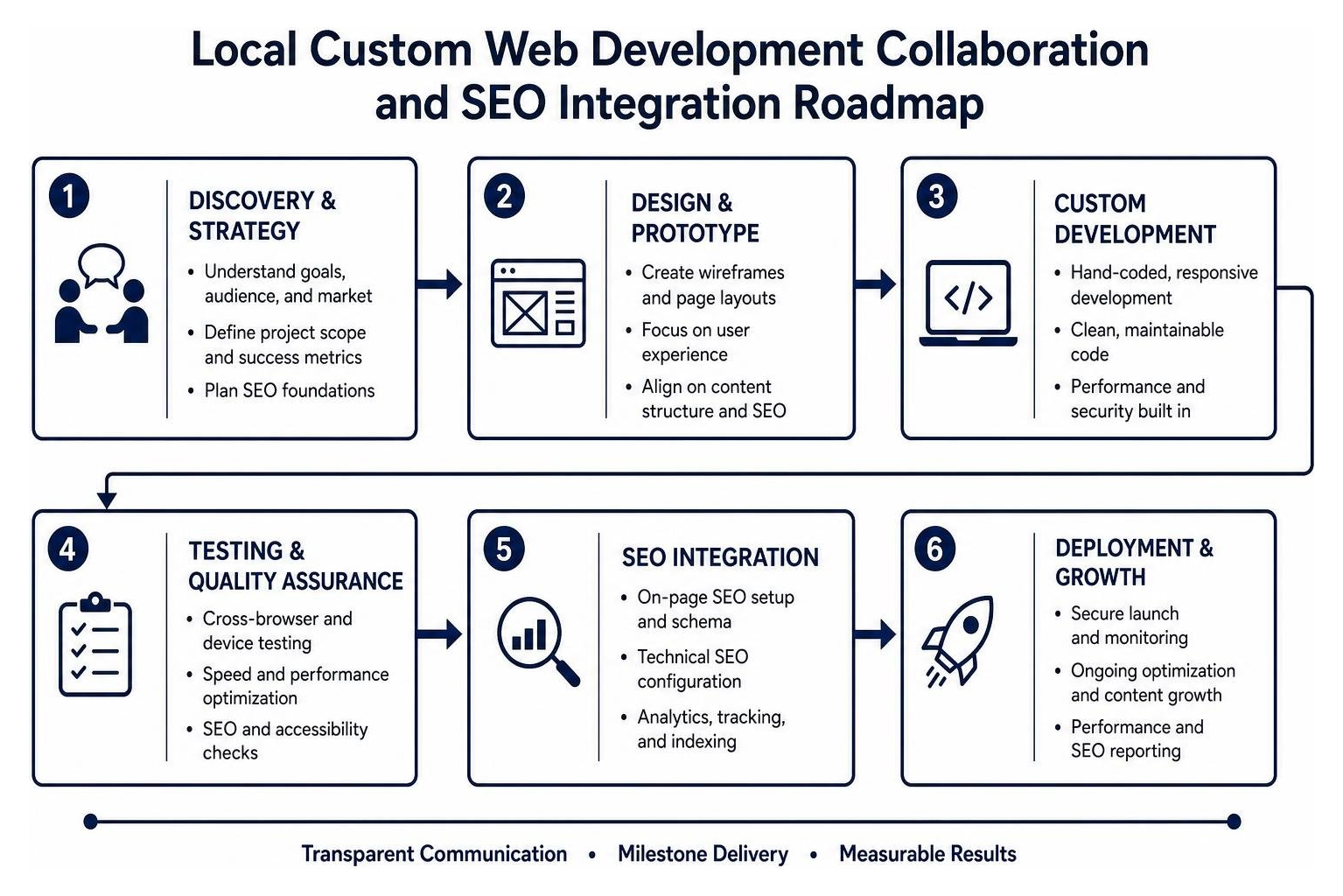 Local custom web development collaboration and SEO integration roadmap Local custom web development collaboration and SEO integration roadmap