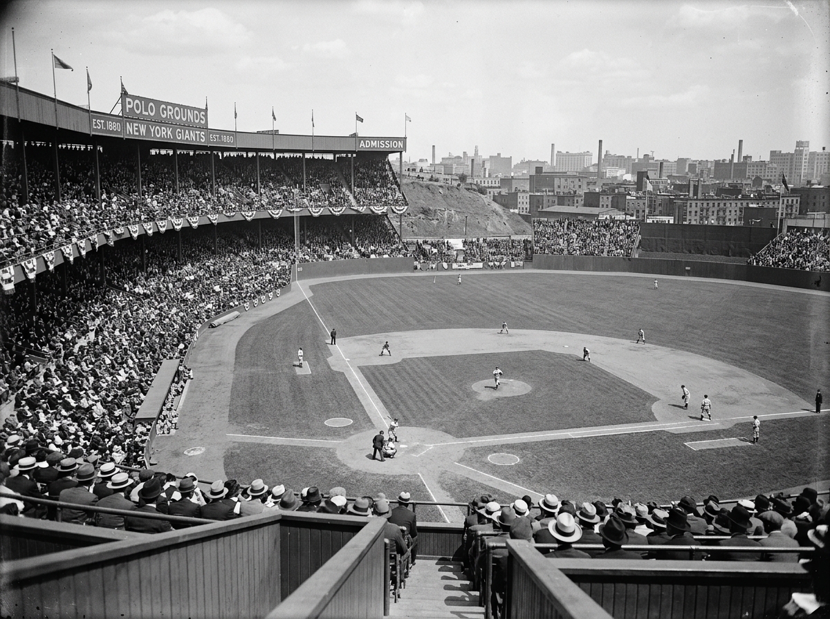 The historic Polo Grounds in New York, former home of the Giants - san francisco giants baseball The historic Polo Grounds in New York, former home of the Giants - san francisco giants baseball