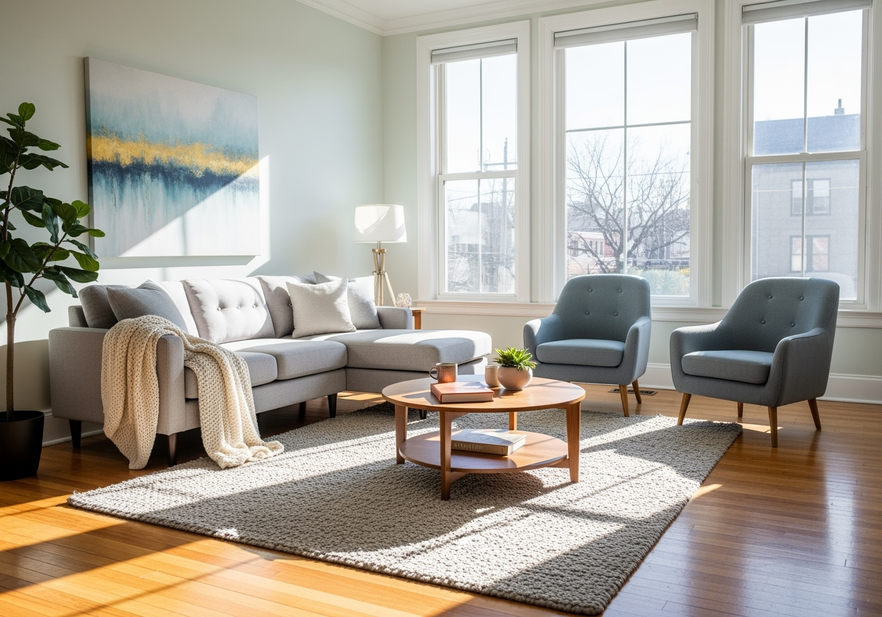 family relaxing in cool living room - ac repair lakeland fl