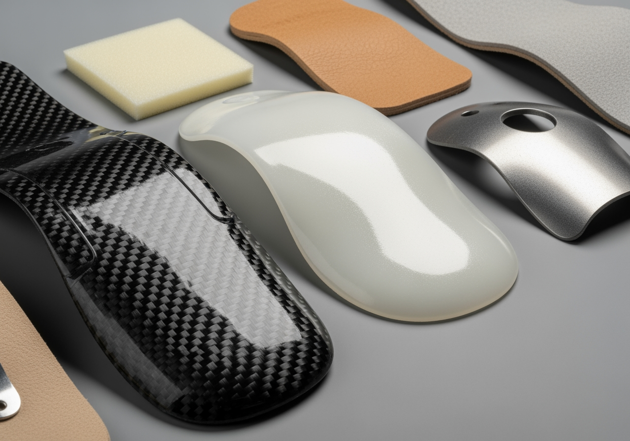 Orthotic materials like carbon fiber and polypropylene - custom orthotics cost