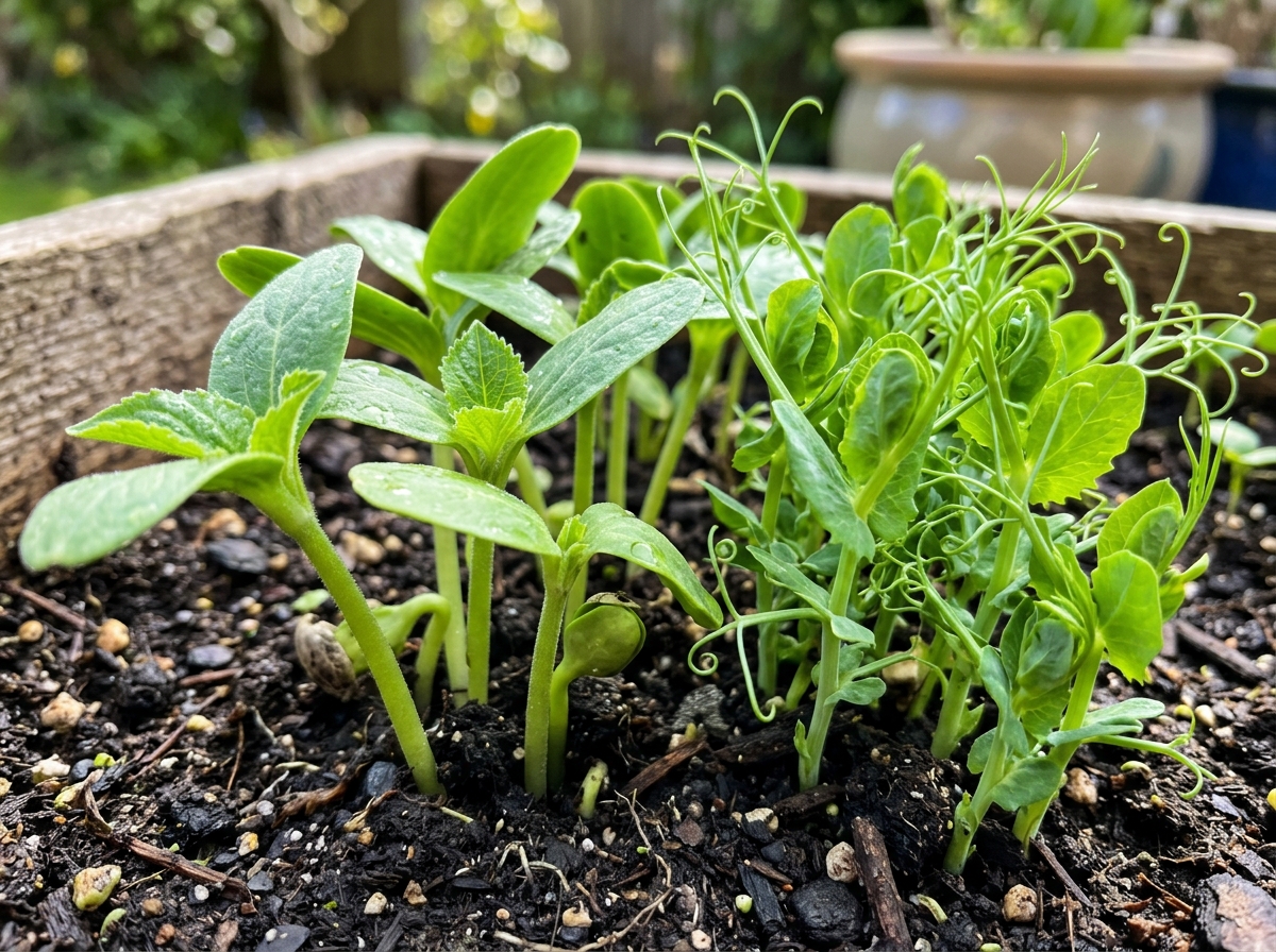 vibrant sunflower and pea shoots - microgreens for energy boost