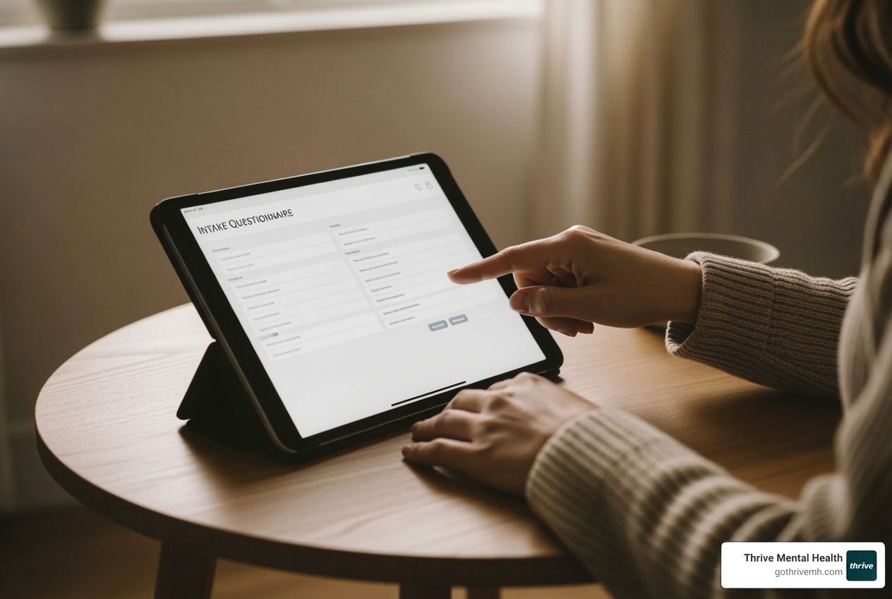 Detailed and user-friendly intake questionnaire on a tablet for personalized therapy matching - Which virtual therapy platforms provide the most personalized care?