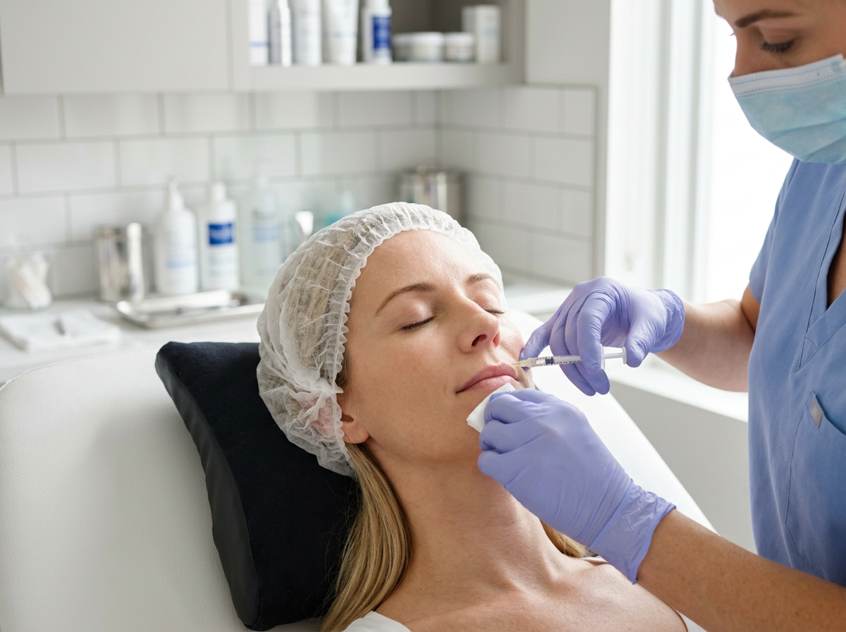 Exploring Advanced Wellness and Aesthetic Treatments 3 patient receiving facial rejuvenation treatment - advanced wellness and aesthetics