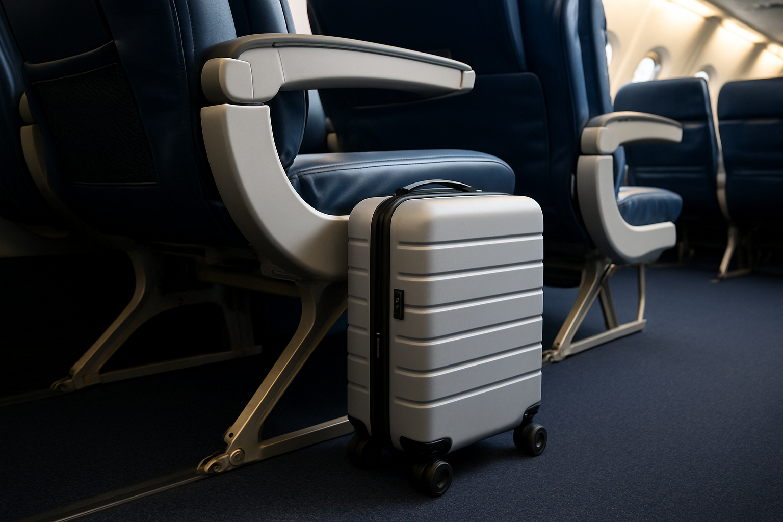 compact spinner that fits under airplane seat - lightweight carry-on bags