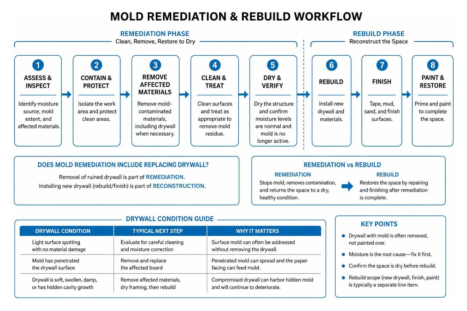 mold remediation and rebuild workflow diagram mold remediation and rebuild workflow diagram