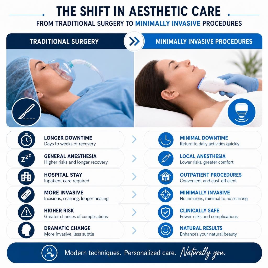 Infographic: Shift from Traditional Surgery to Minimally Invasive Procedures infographic