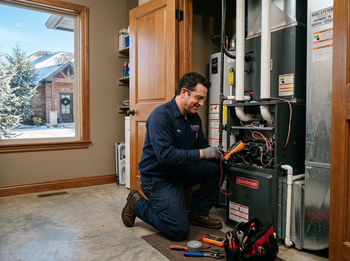 heating system repair in piedmont, ok