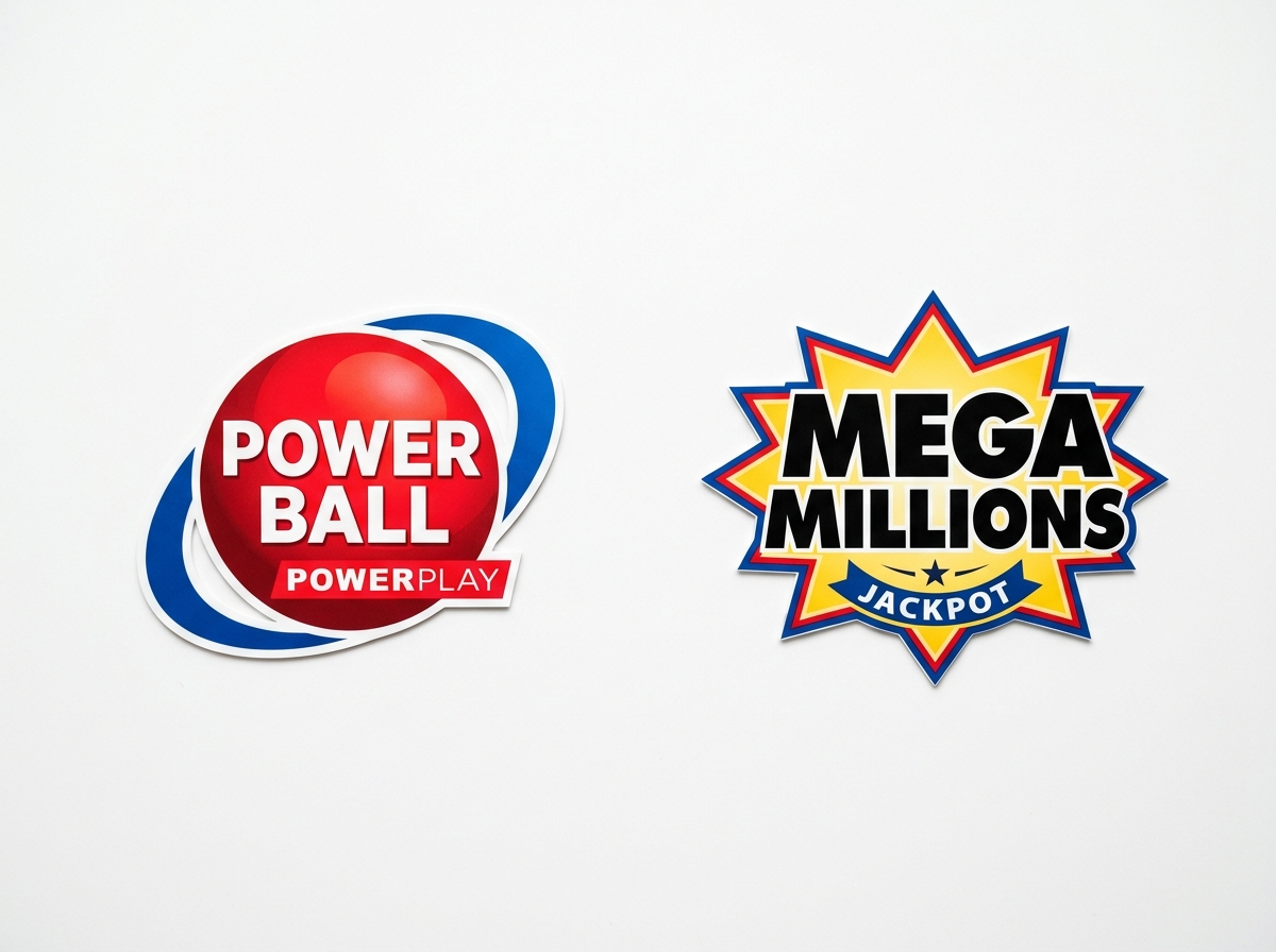 Powerball and Mega Millions logos side by side - jackpot result today