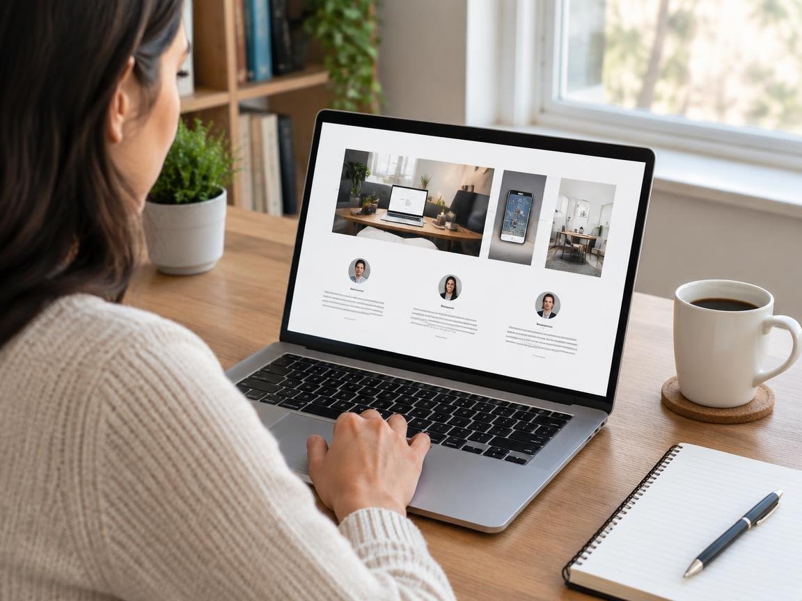 interactive digital portfolio displaying client case studies
