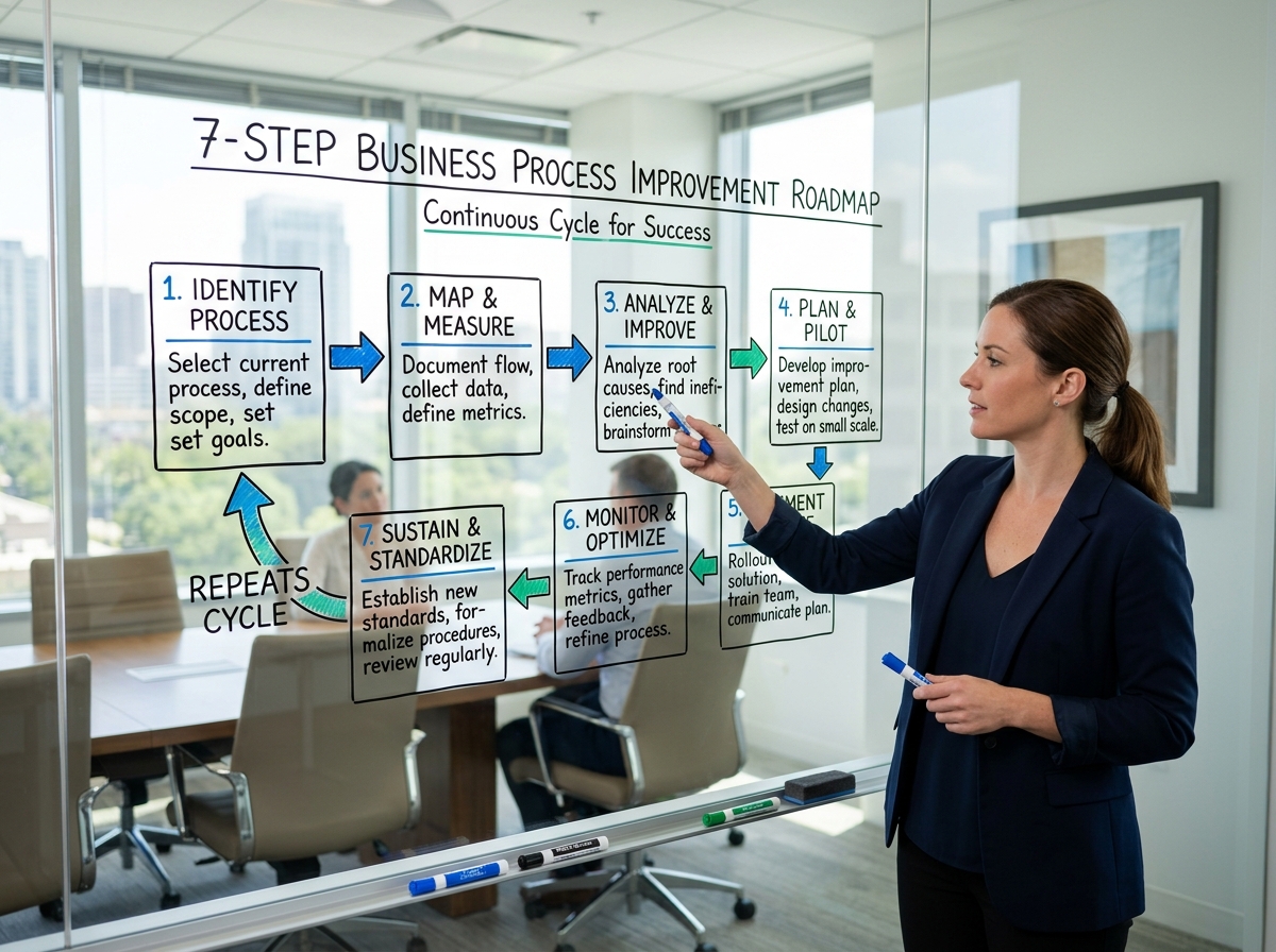 7-step roadmap for process improvement - implementing process improvements 7-step roadmap for process improvement - implementing process improvements