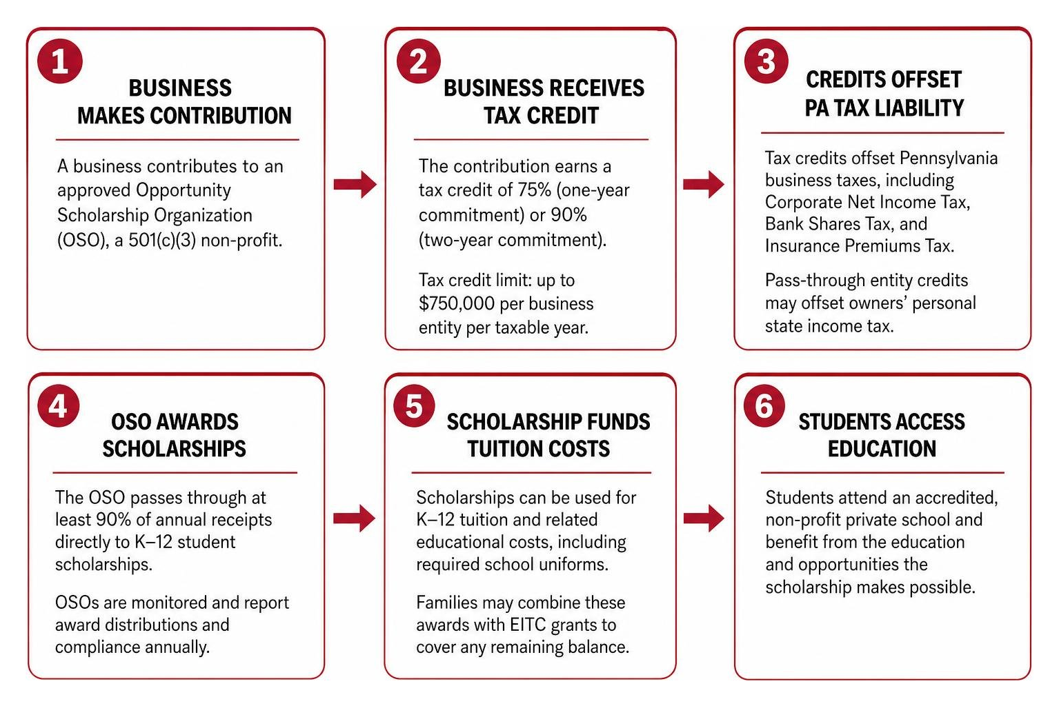 How business contributions fund student scholarships step by step