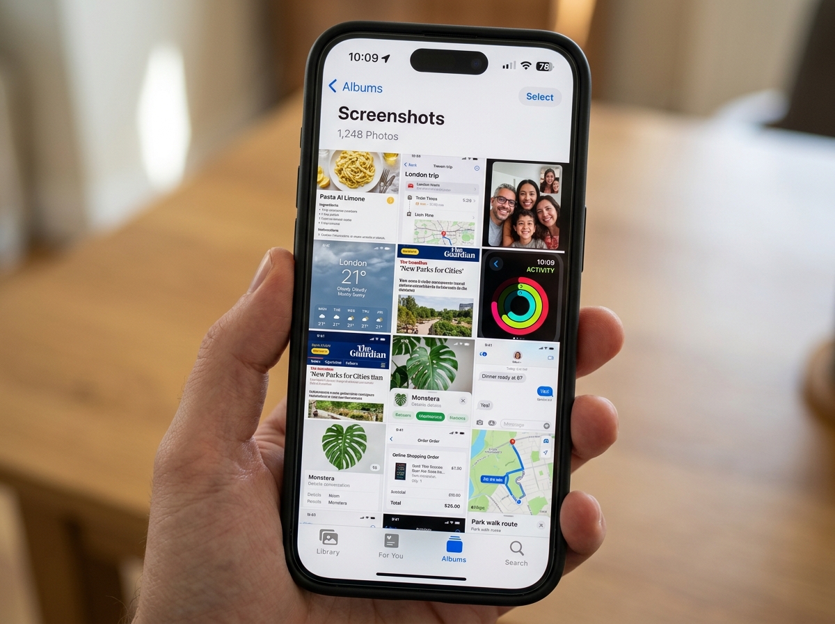 Screenshots album in iOS - remove screenshots iphone easily